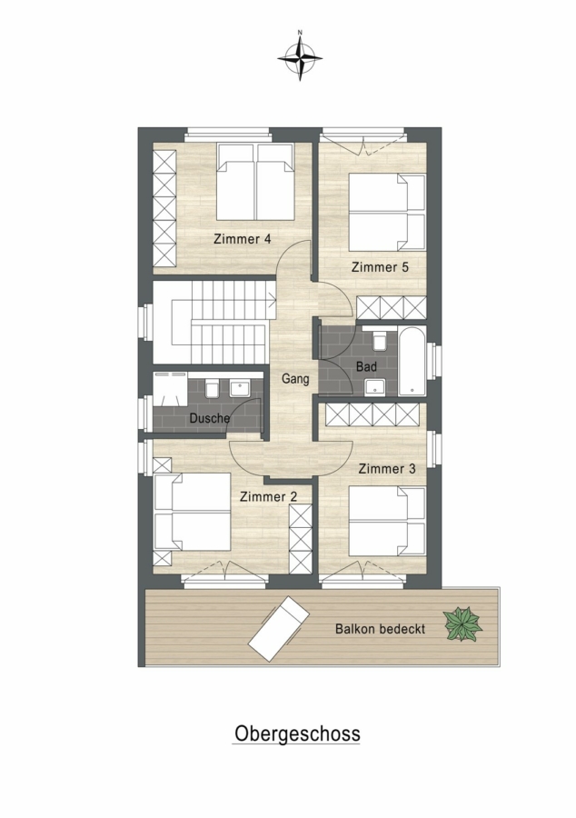 Ruhiges Einfamilienhaus mit Doppelcarport - Diepoldsau SG - Obergeschoss